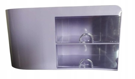 PLASTIKOWY ORGANIZER NA BIURKO. 2 SZUFLADKI. MIEJSCE NA KARTECZKI