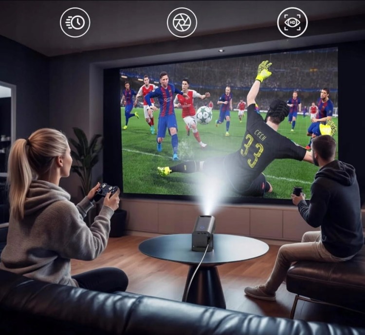Projektor rzutnik android wifi Bluetooth 4K Full HD smart TV 1080p 150"