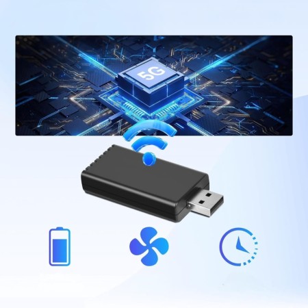 Podofo Bezprzewodowy Adapter CarPlay – Plug & Play dla iPhone'a