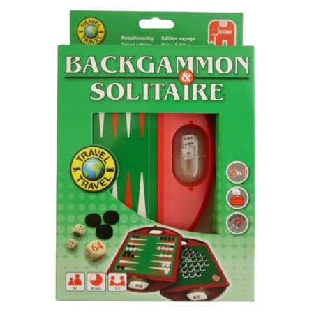 Gra planszowa BACKGAMMON SOLITAIRE Jumbo