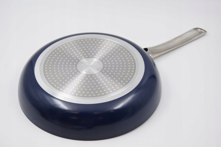 Patelnia tradycyjna 28cm non-stick Gaz Płyta Indukcja bez PFAS Blue Diamond