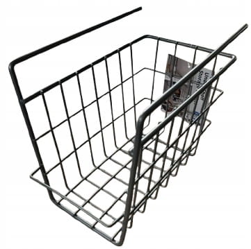 KOSZ ZAWIESZANY NA PÓŁKĘ DO SZAFY POD PÓŁKĘ METALOWY ORGANIZER 24X16X19