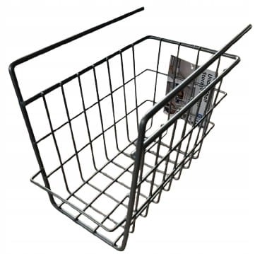 KOSZ ZAWIESZANY NA PÓŁKĘ DO SZAFY POD PÓŁKĘ METALOWY ORGANIZER 24X16X19