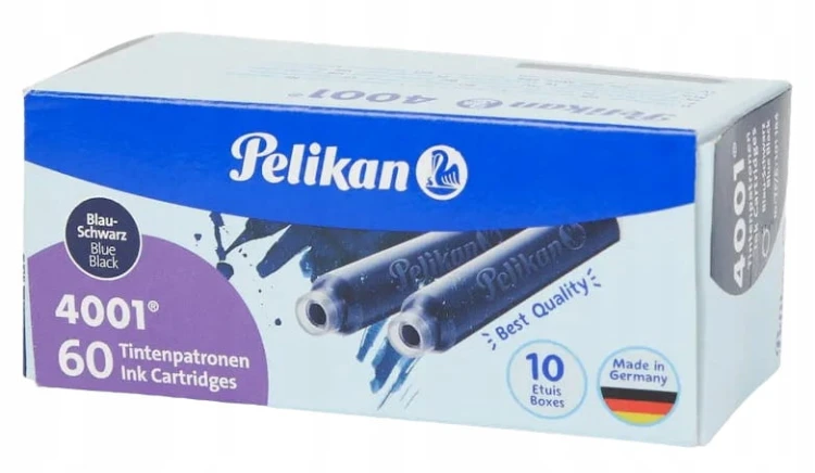 Naboje atramentowe do pióra niebieskie Pelikan 60 szt.