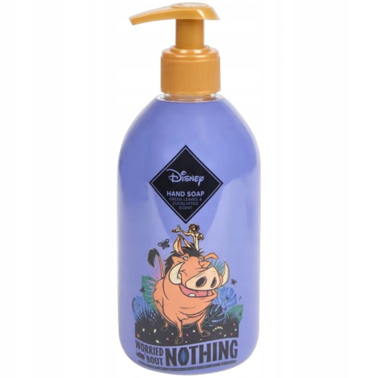 MYDŁO DO RĄK W PŁYNIE Z POMPKĄ TIMON PUMBA DISNEY LIŚCIE EUKALIPTUSA 500ml