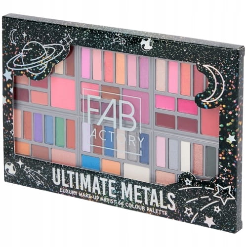 Fab Factory ULTIMATE METALS Paletka do makijażu 66 kolorów