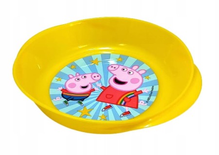 Talerzyk Świnka Peppa żółty tworzywo sztuczne