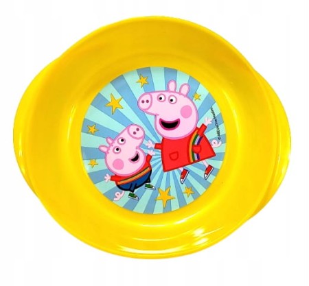 Talerzyk Świnka Peppa żółty tworzywo sztuczne