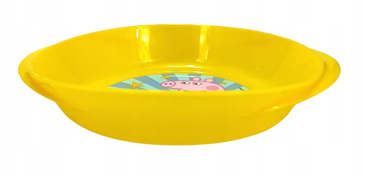 Talerzyk Świnka Peppa żółty tworzywo sztuczne