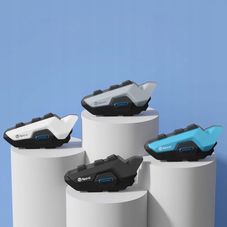 2x interkom motocykowy Spovii H9 Bluetooth 5.1 bezprzewodowy