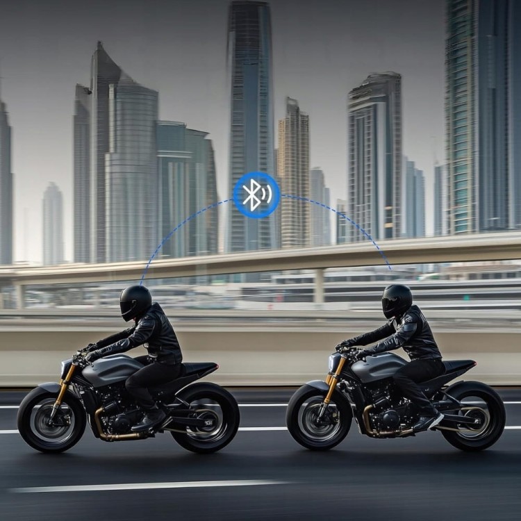 2x interkom motocykowy Spovii H9 Bluetooth 5.1 bezprzewodowy