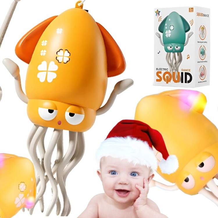 TAŃCZĄCA OŚMIORNICA DANCE DLA DZIECI INTERAKTYWNA SQUID VIRAL NA PREZENT