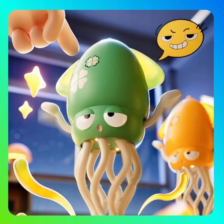 TAŃCZĄCA OŚMIORNICA DANCE DLA DZIECI INTERAKTYWNA SQUID VIRAL NA PREZENT