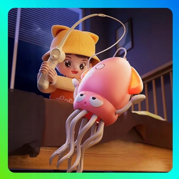 TAŃCZĄCA OŚMIORNICA DANCE DLA DZIECI INTERAKTYWNA SQUID VIRAL NA PREZENT